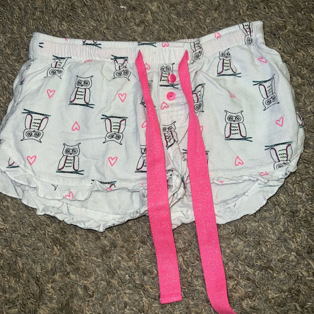 cute owl pajama shorts